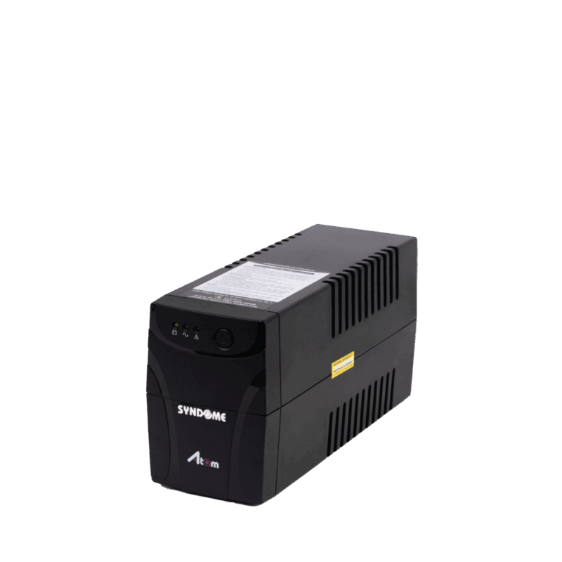 Syndome ATOM-800I-LED UPS – มุมมองด้านข้างพร้อมป้ายข้อมูล