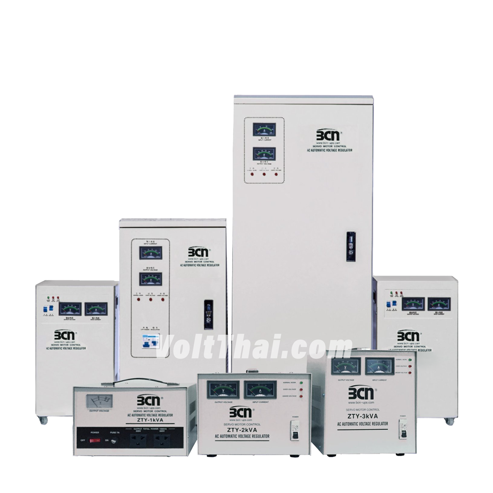 BCN ZTY-Series – เครื่องปรับแรงดันไฟฟ้าแบบหน้าปัดเข็ม (Analog Meter) ขนาด 1–30kVA