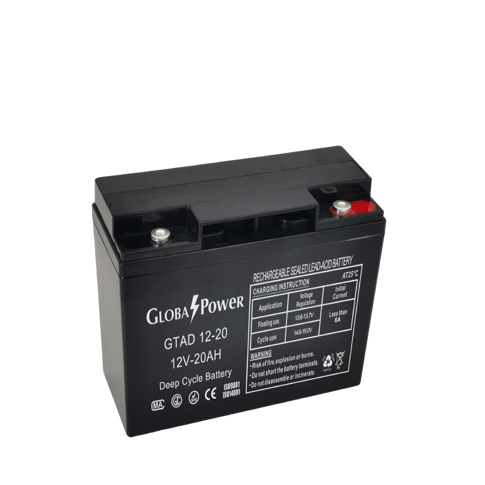 Battery 12V 20Ah Global Power GTAD12-20Ah AGM VRLA battery