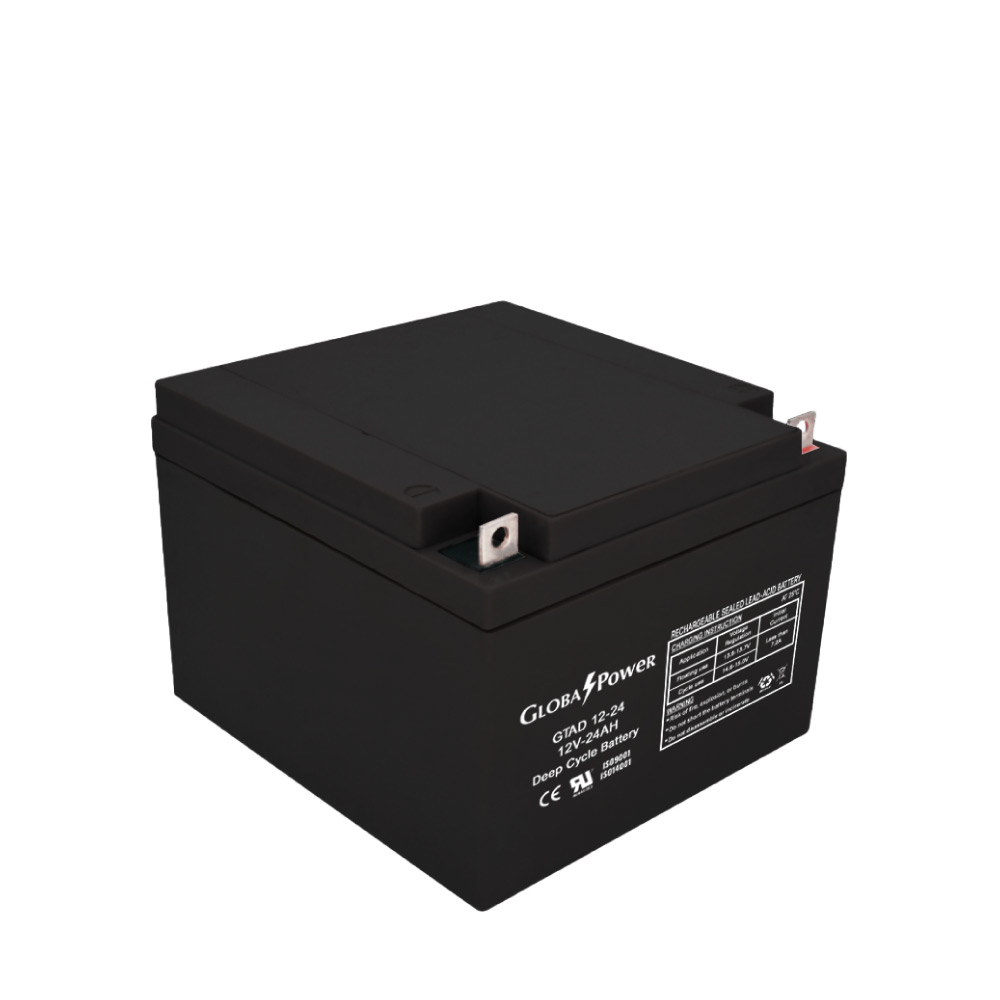 Battery 12V 24Ah Global Power GTAD12-24Ah AGM VRLA battery