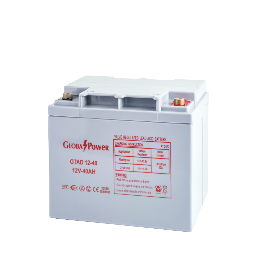 Battery 12V 40Ah Global Power GTAD12-40Ah AGM VRLA battery