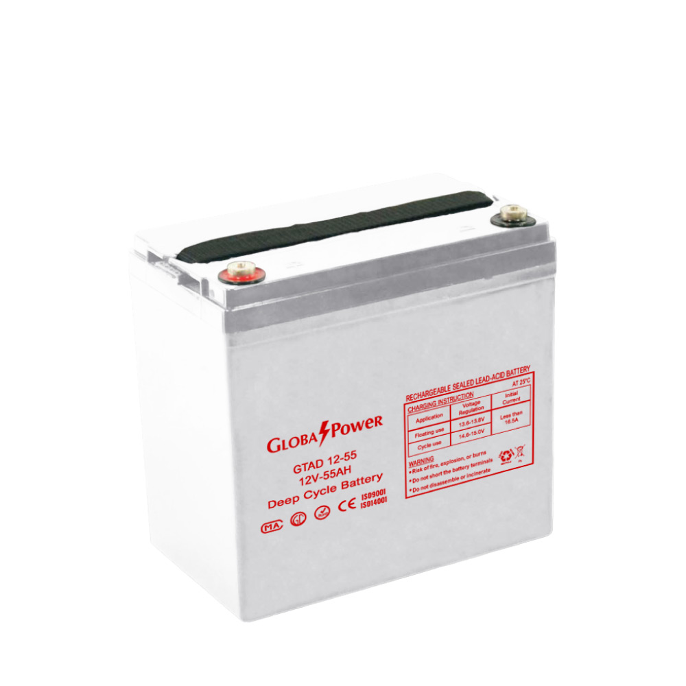 Battery 12V 55Ah Global Power GTAD12-55Ah AGM VRLA battery