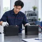 ช่างเทคนิคเปรียบเทียบแบตเตอรี่ AGM สำหรับงาน Standby กับการใช้งานแบบ Deep Cycle