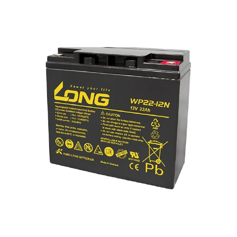 แบตเตอรี่แห้ง LONG WP22-12N 12V 22Ah สำหรับ UPS และระบบสำรองไฟ
