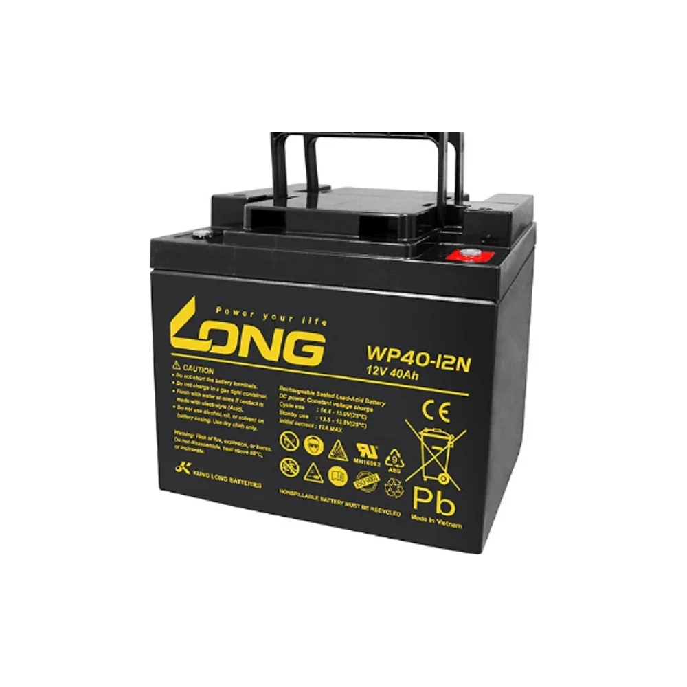 แบตเตอรี่แห้ง LONG WP40-12N 12V 40Ah สำหรับ UPS และระบบสำรองไฟ