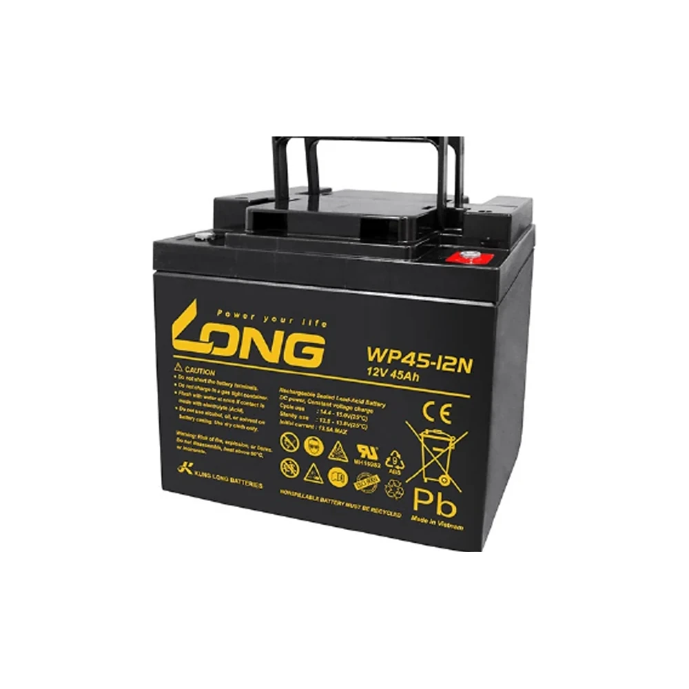 แบตเตอรี่แห้ง LONG WP45-12N 12V 45Ah สำหรับ UPS และระบบสำรองไฟ