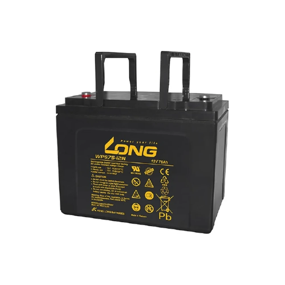 แบตเตอรี่แห้ง LONG WPS75-12N 12V 75Ah สำหรับ UPS และระบบสำรองไฟ