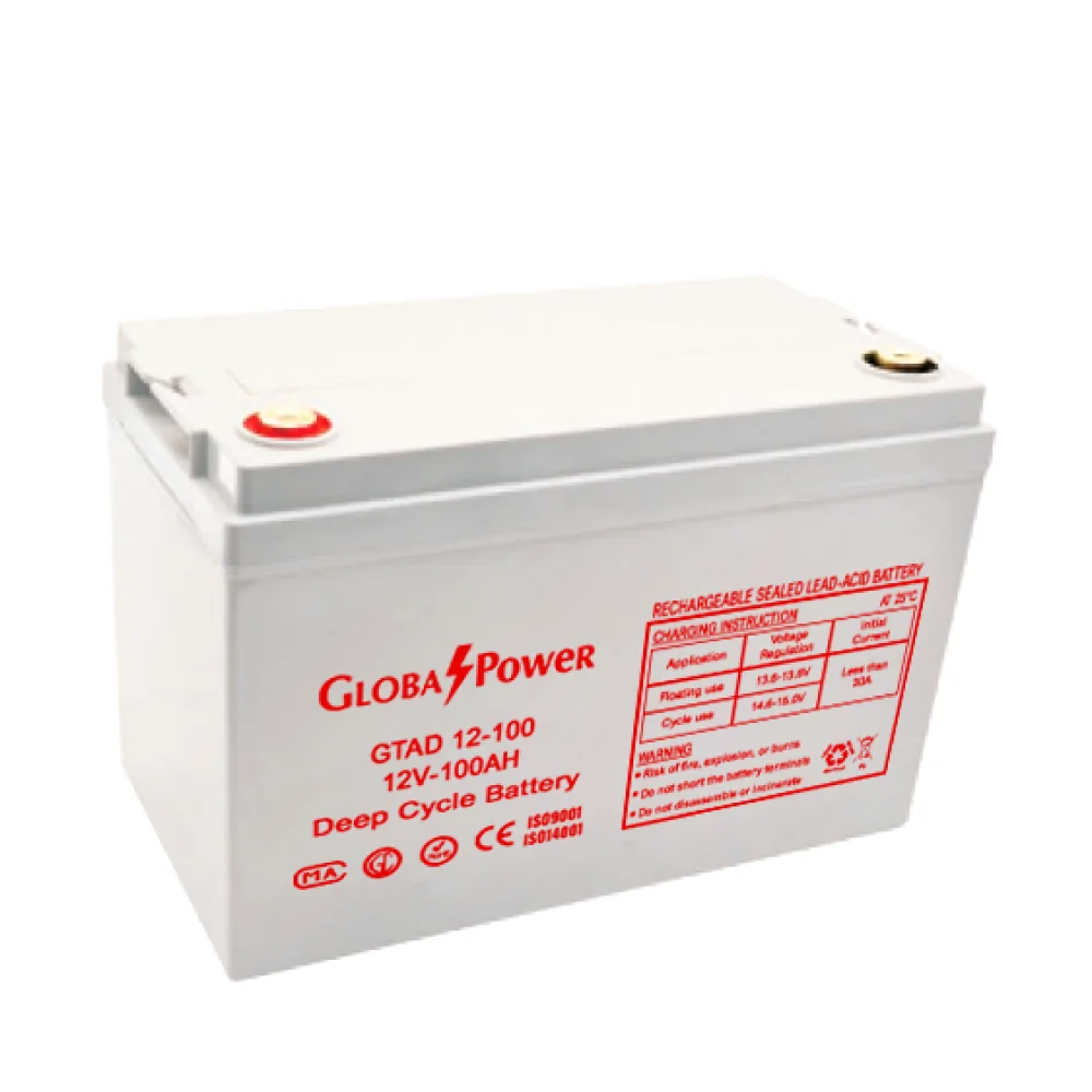 แบตเตอรี่ Deep Cycle GlobalPower GTAD12-100 12V 100Ah