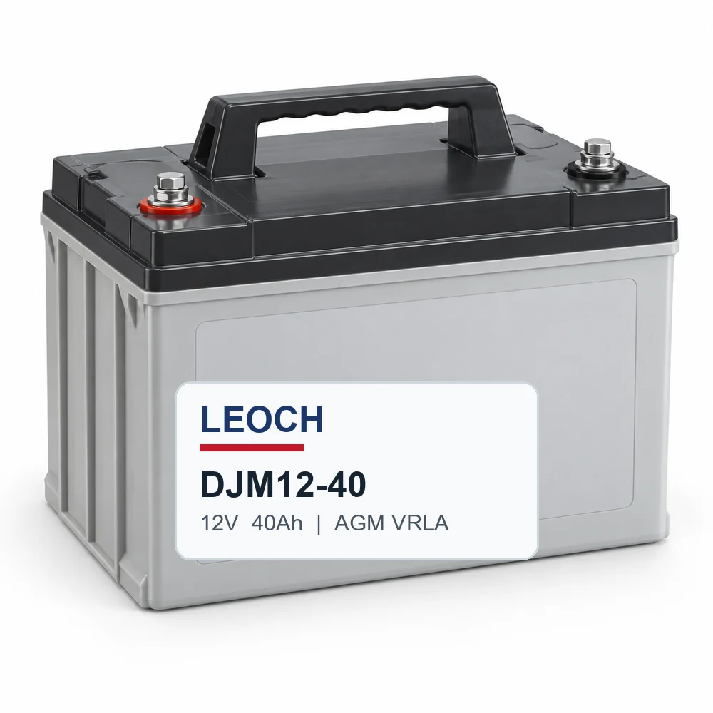 แบตเตอรี่แห้ง LEOCH DJM12-40 12V 40Ah แบบ AGM VRLA