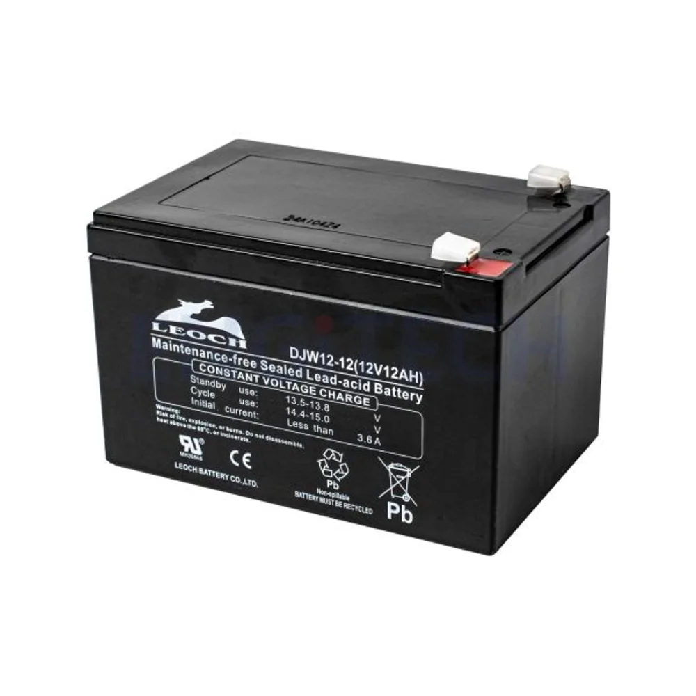 แบตเตอรี่แห้ง LEOCH DJW12-12 12V 12Ah สำหรับ UPS