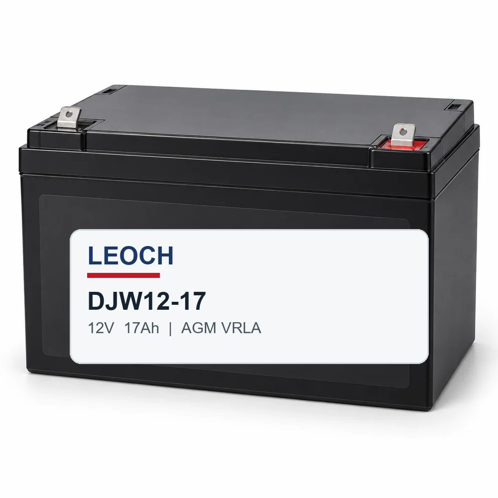 แบตเตอรี่แห้ง LEOCH DJW12-17 12V 17Ah แบบ AGM VRLA