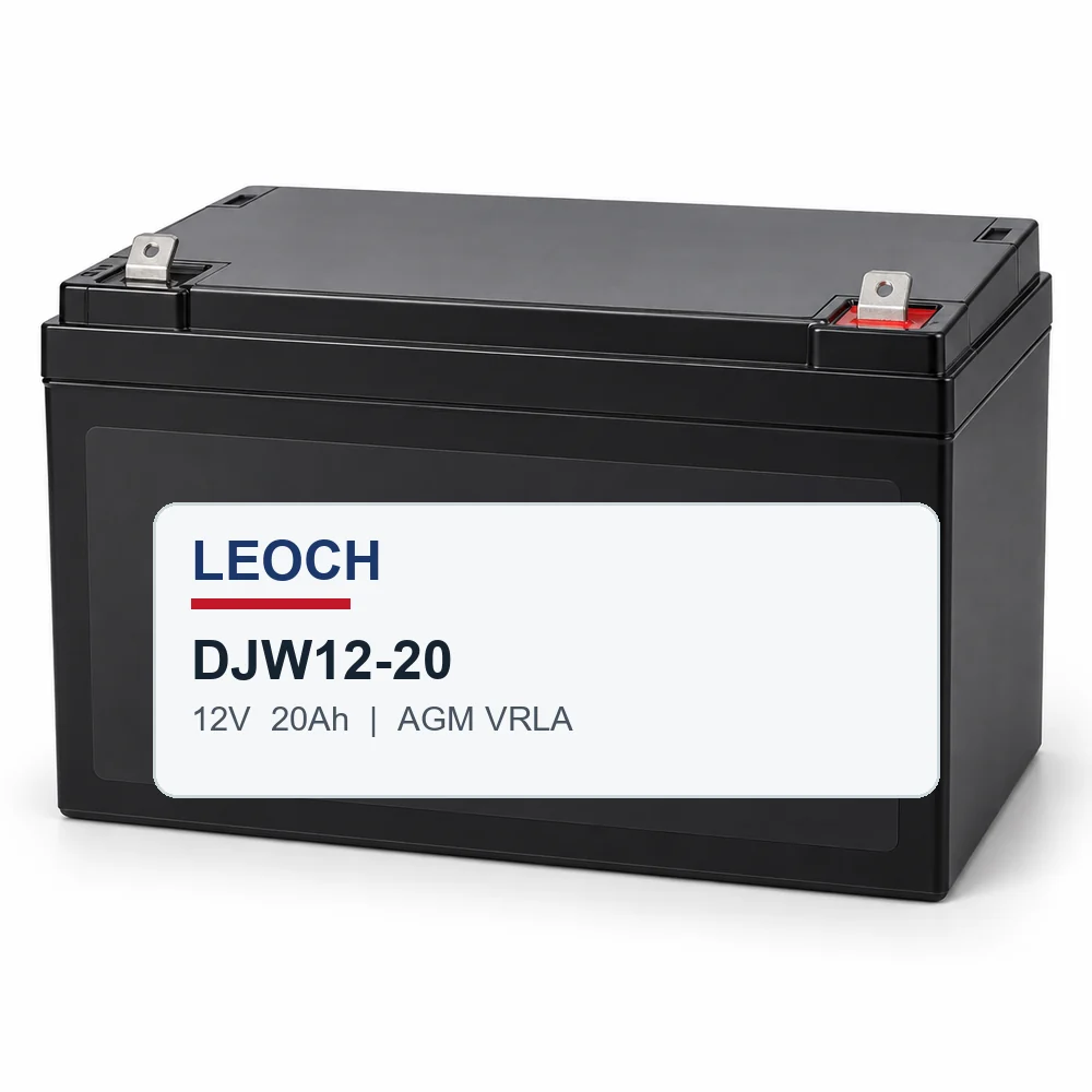 แบตเตอรี่แห้ง LEOCH DJW12-20 12V 20Ah แบบ AGM VRLA