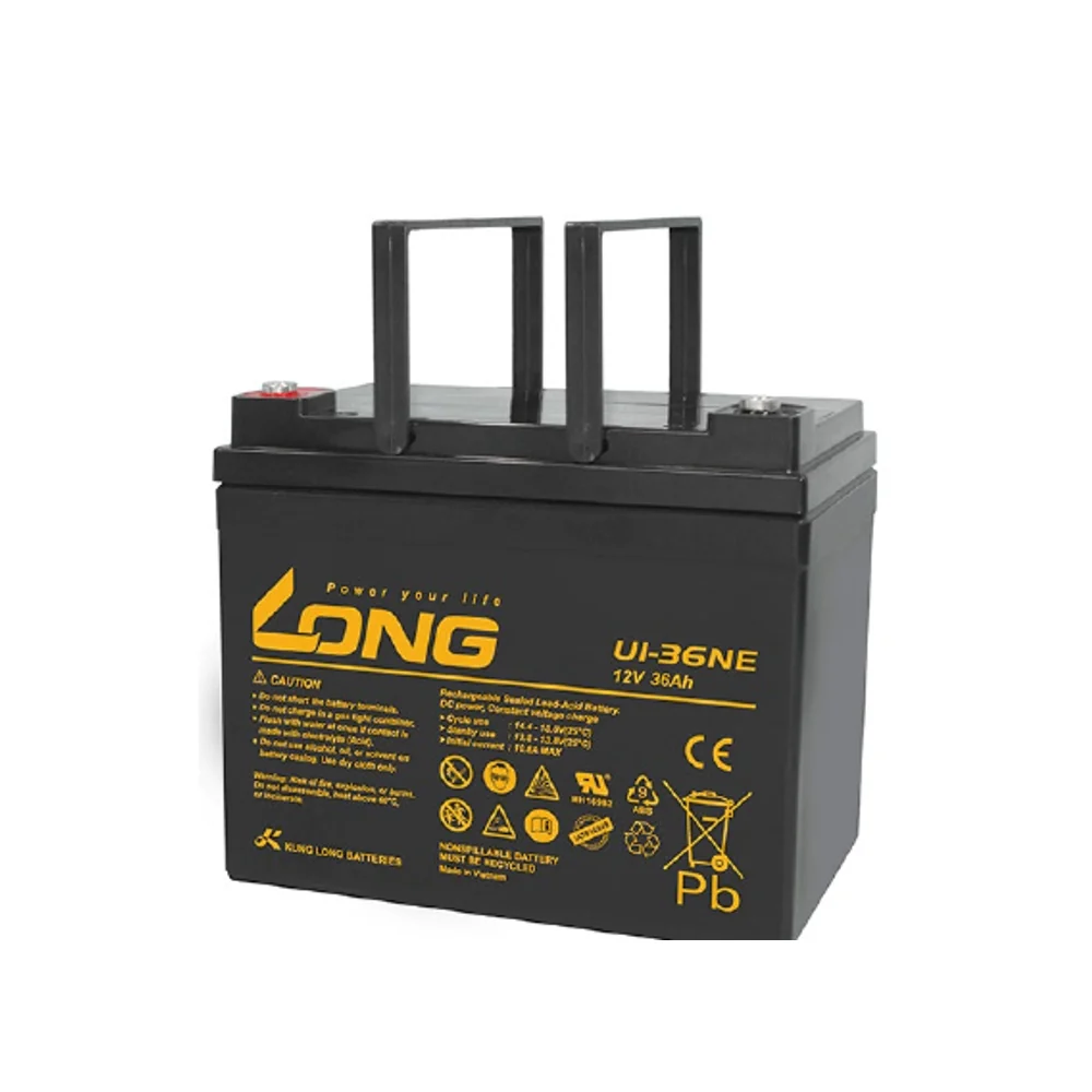 แบตเตอรี่แห้ง LONG U1-36NE 12V 36Ah สำหรับ UPS และระบบสำรองไฟ