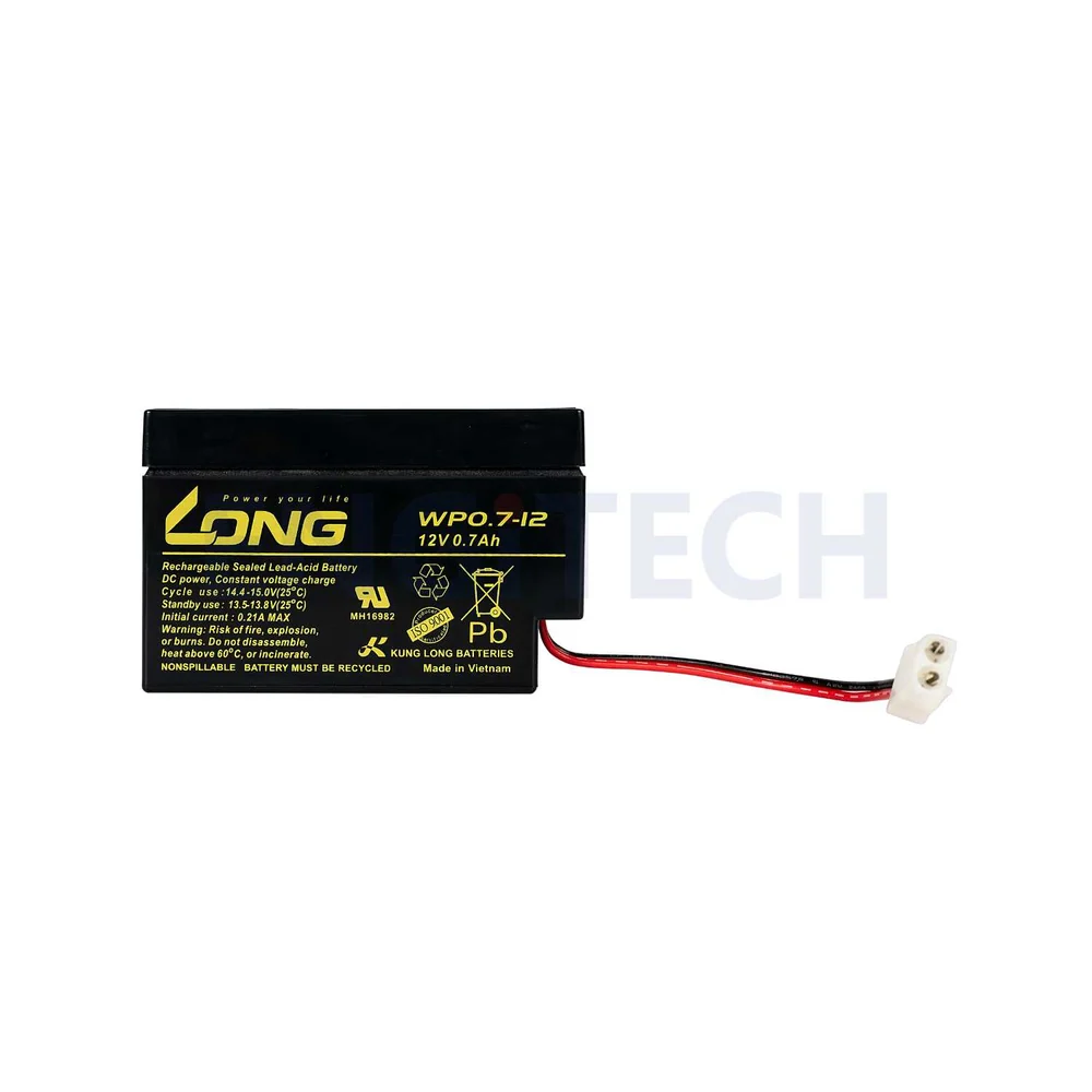 แบตเตอรี่แห้ง LONG WP0.7-12 12V 0.7Ah สำหรับ UPS และระบบสำรองไฟ
