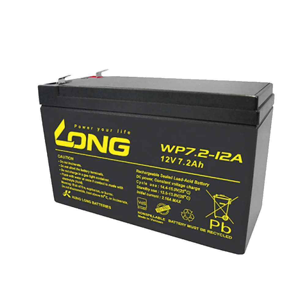 แบตเตอรี่แห้ง LONG WP7.2-12A 12V 7.2Ah สำหรับ UPS และระบบสำรองไฟ